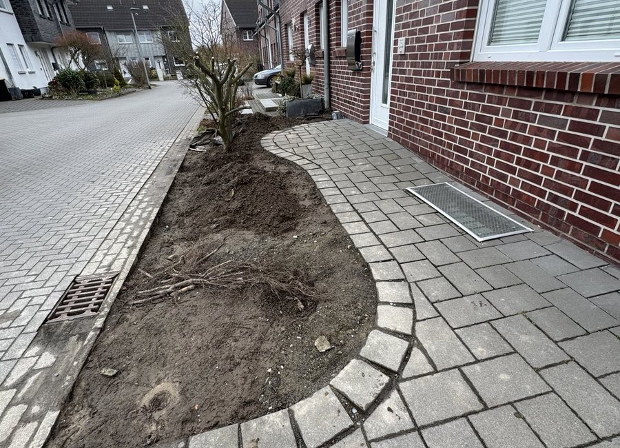 Vorher Nachher Projekt Gartenbau Münster Fernandes und Lopes