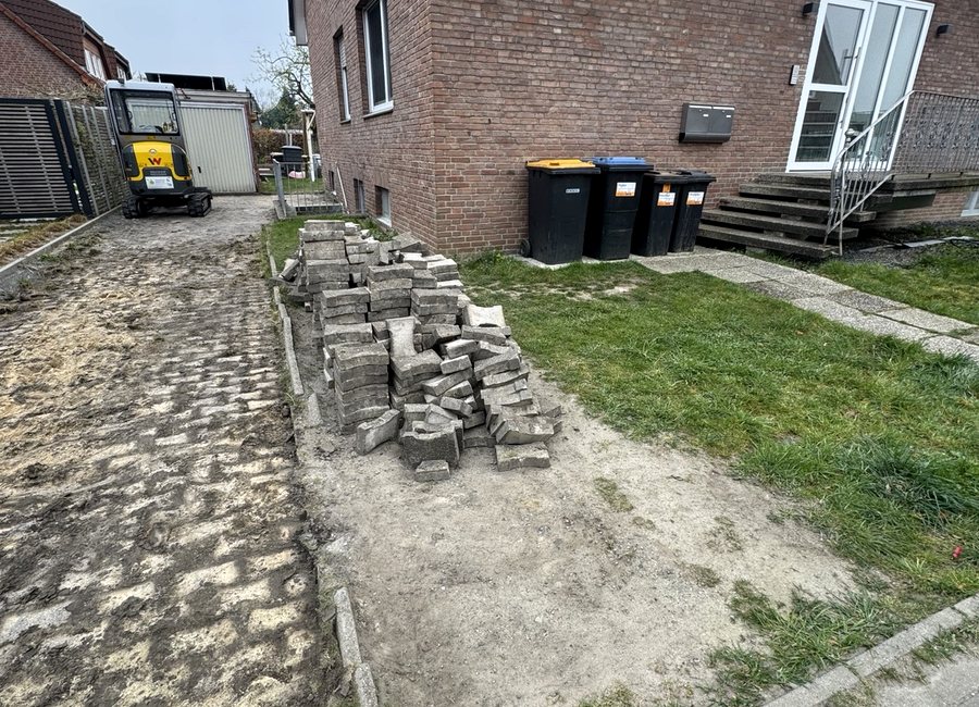 Vorher Nachher Projekt Gartenbau Münster Fernandes und Lopes