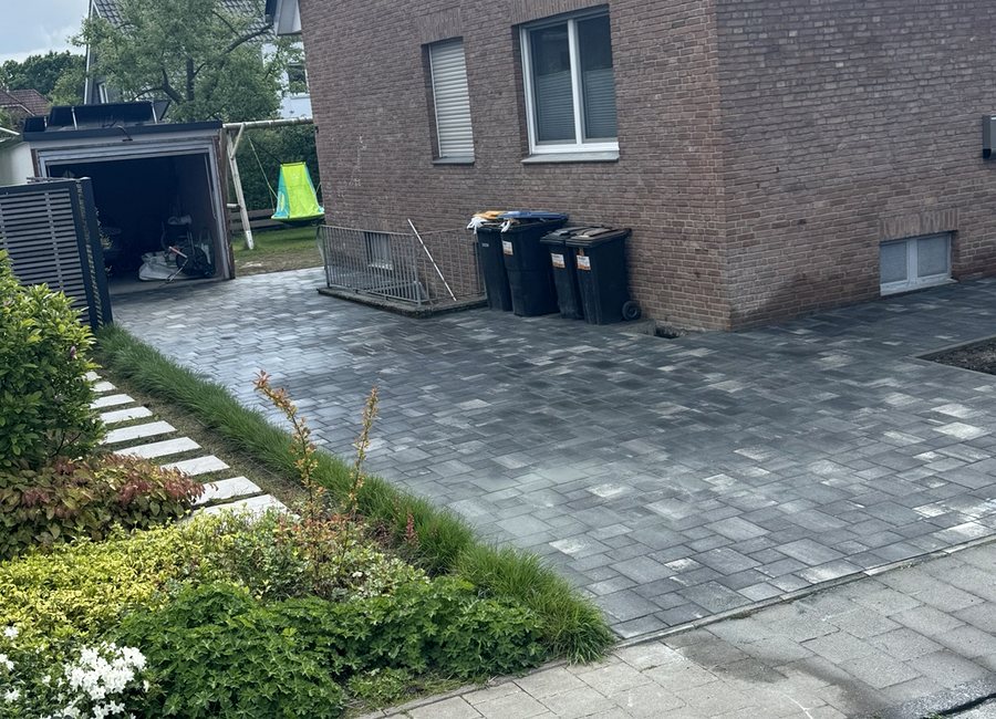 Vorher Nachher Projekt Gartenbau Münster Fernandes und Lopes