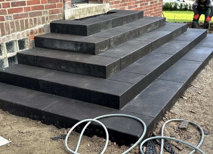 Vorher Nachher Projekt Gartenbau Münster Fernandes und Lopes